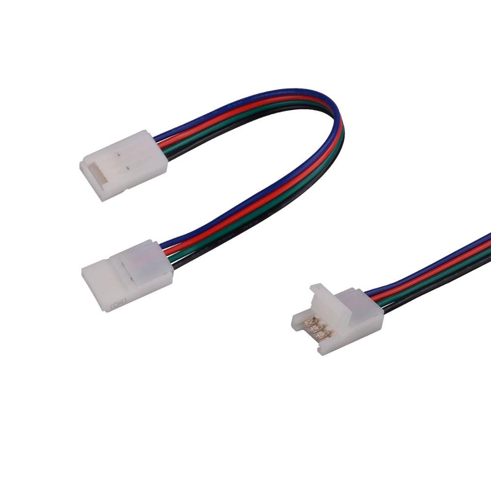 4 PIN Led Quick Connector With UL Wire For 10mm RGB LED Strip