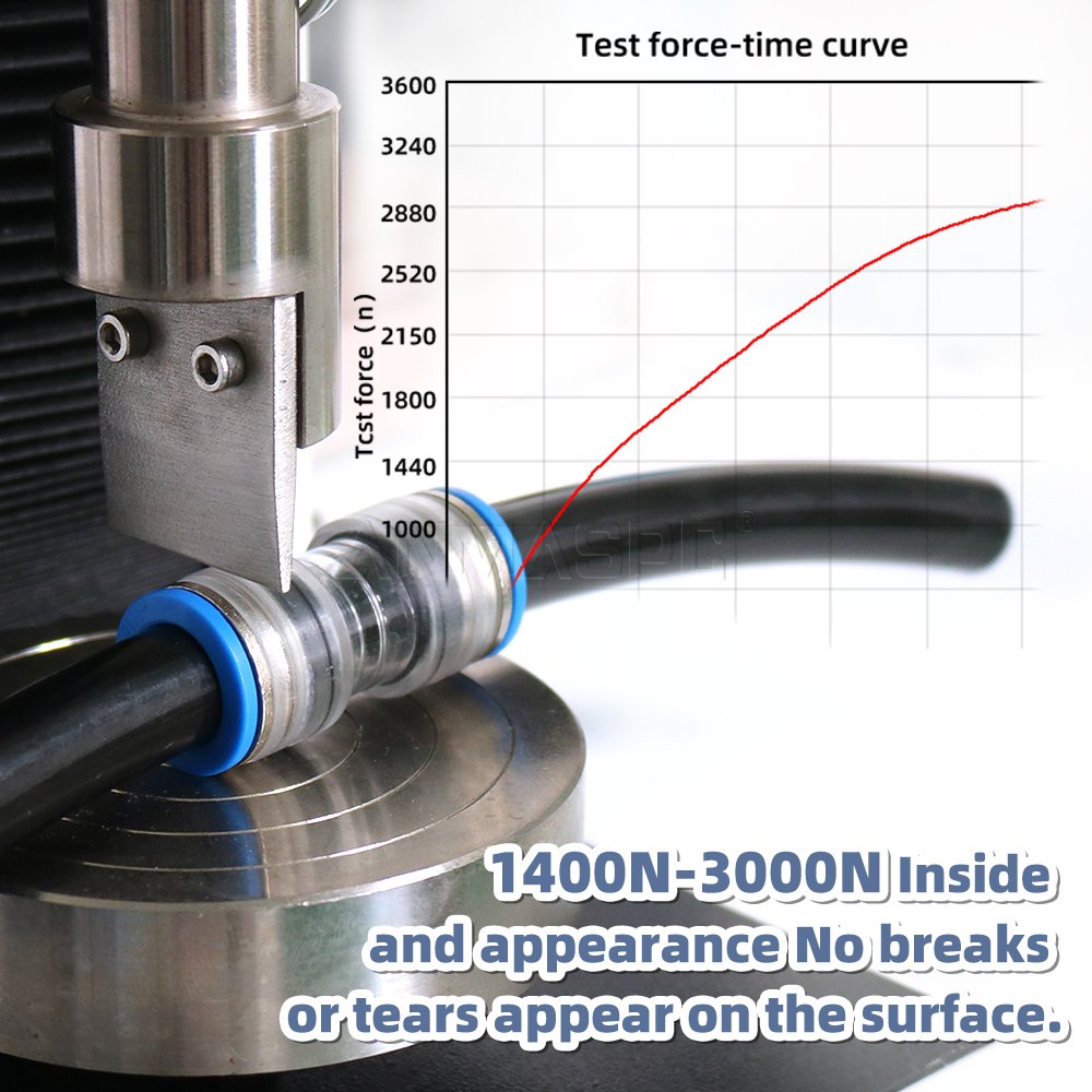 ANMASPC FPU Zinc Alloy Clear Transparent Pellucid Straight Microduct Tube Connector 10 EA per Plastic B ODM Factory Supply