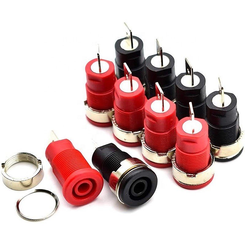 Nickel Plated Gold Plated Male Female Banana Plug Copper 4mm Audio Jack Banana Plug Jack Connector