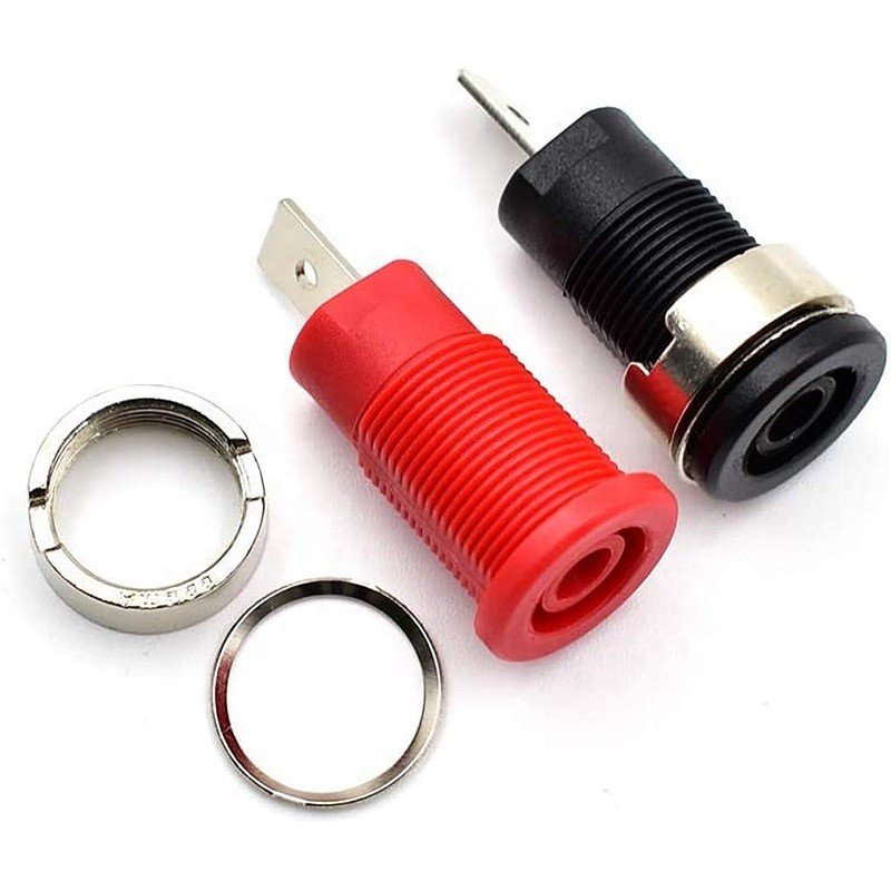 Nickel Plated Gold Plated Male Female Banana Plug Copper 4mm Audio Jack Banana Plug Jack Connector