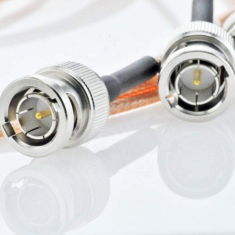 75Ohms BNC male to BNC male crimp RG179 cable BNC male for RG179 cable assembly