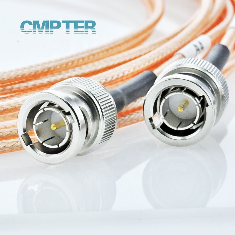 75Ohms BNC male to BNC male crimp RG179 cable BNC male for RG179 cable assembly