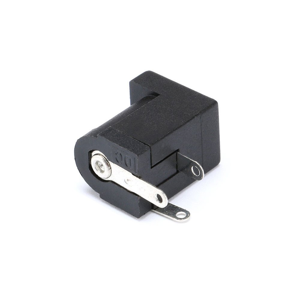 5.5x2.1mm DC-005 Black DC Power Jack Socket DC Connectors Supply Barrel-Type Right Angle PCB Mount Terminal