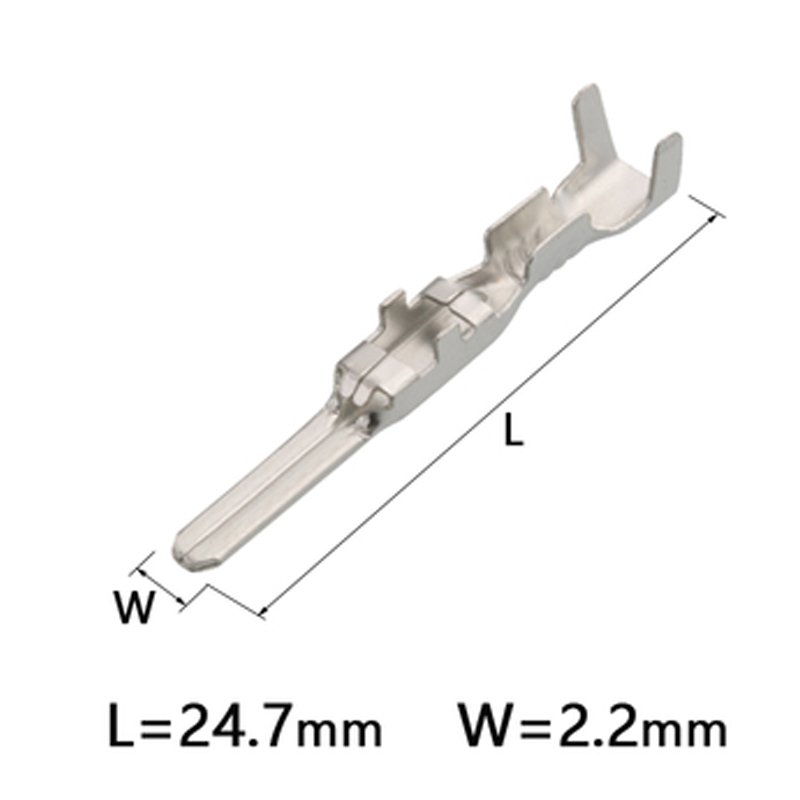 Battery Cable Auto Electric Material Automatic Terminal Tin Plated Crimping Connector DJ612-2.2x0.6A