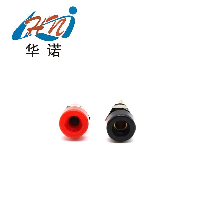 banana connectors banana plug 4mm adaptateur jack banana socket Pure copper panel socket opening size 8mm car plug