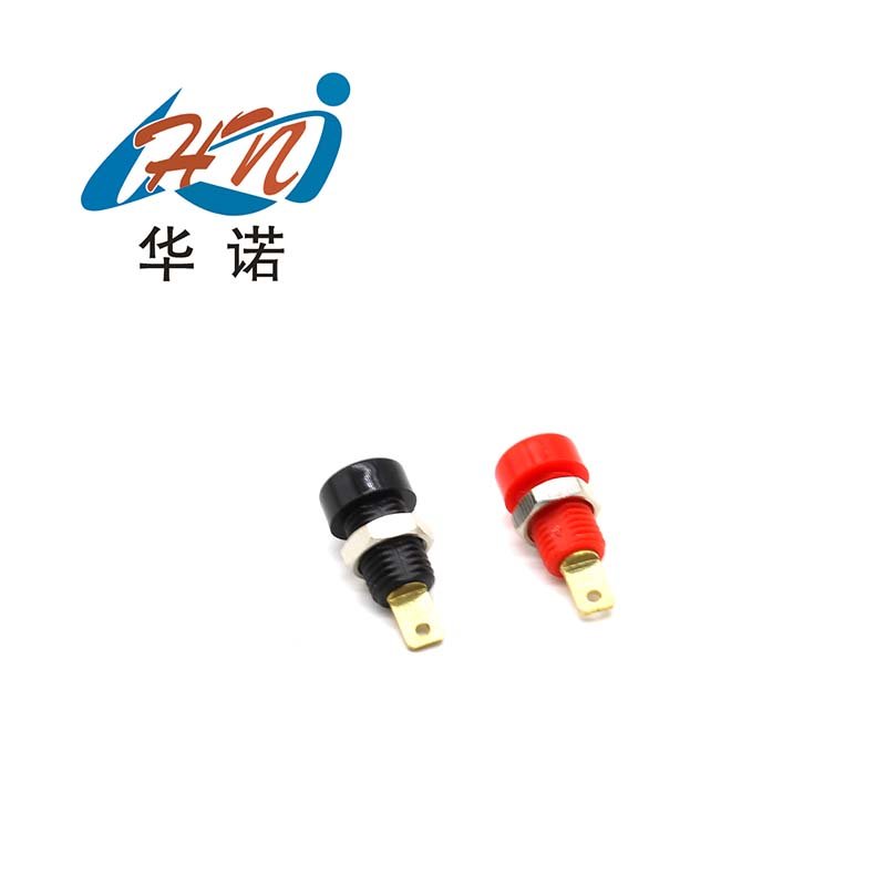 banana connectors banana plug 4mm adaptateur jack banana socket Pure copper panel socket opening size 8mm car plug