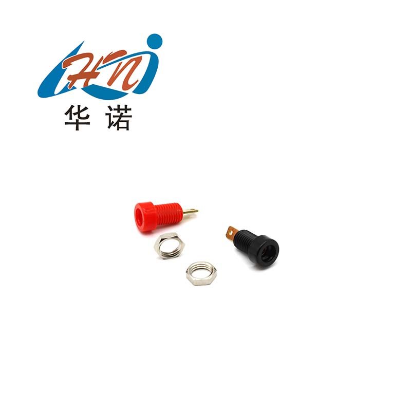banana connectors banana plug 4mm adaptateur jack banana socket Pure copper panel socket opening size 8mm car plug