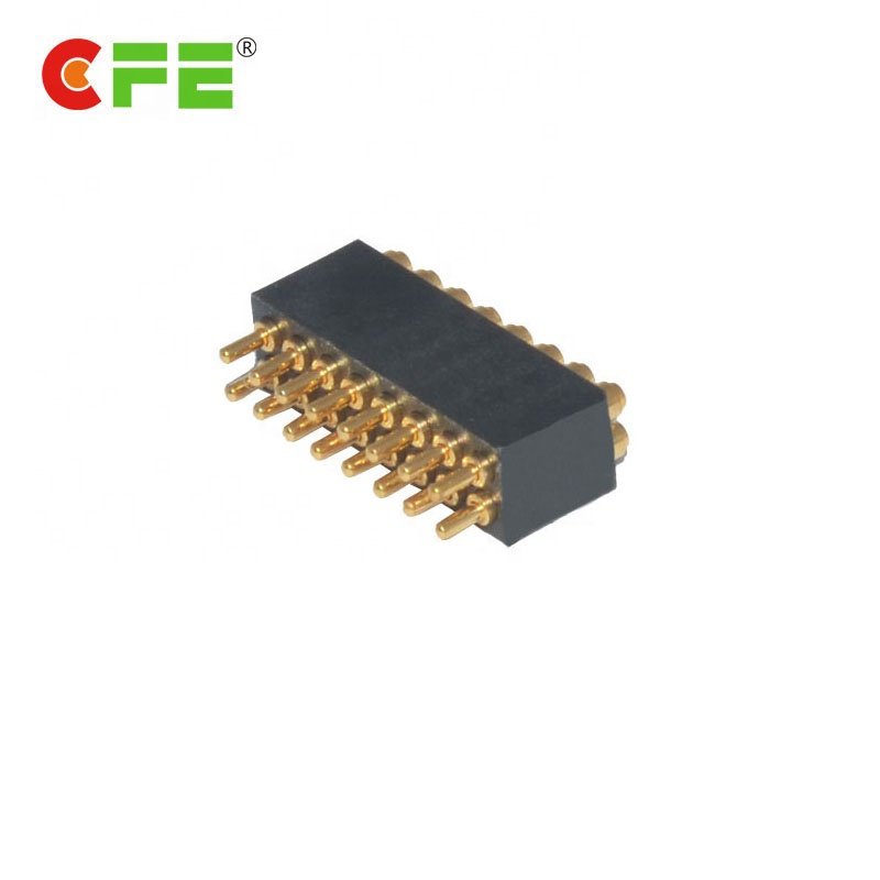 Double row 1.27mm pitch pogo pins,small pitch spring contact pin connector