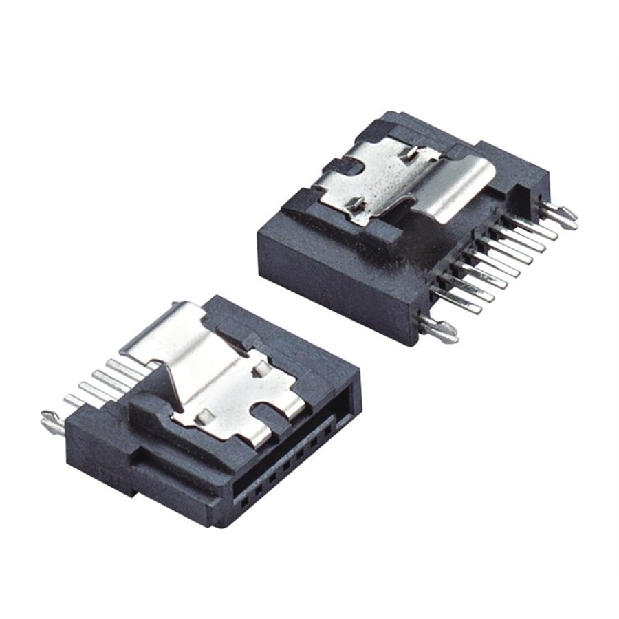 Soulin 7pin Sata Connector To Pcb Smt Male Female Laptop Hard Drive Hdd Connector Flex Cable