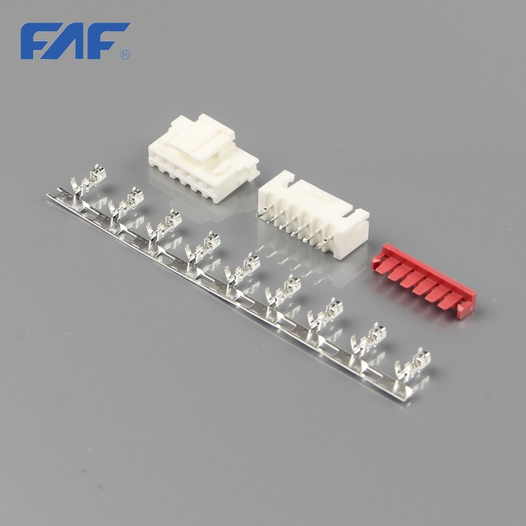 Wholesale Customized Nylon 66 Phosphor Bronze 2.50mm Pitch 6 Pin Female Male Wire To Board Connector Wafer Connector Terminals