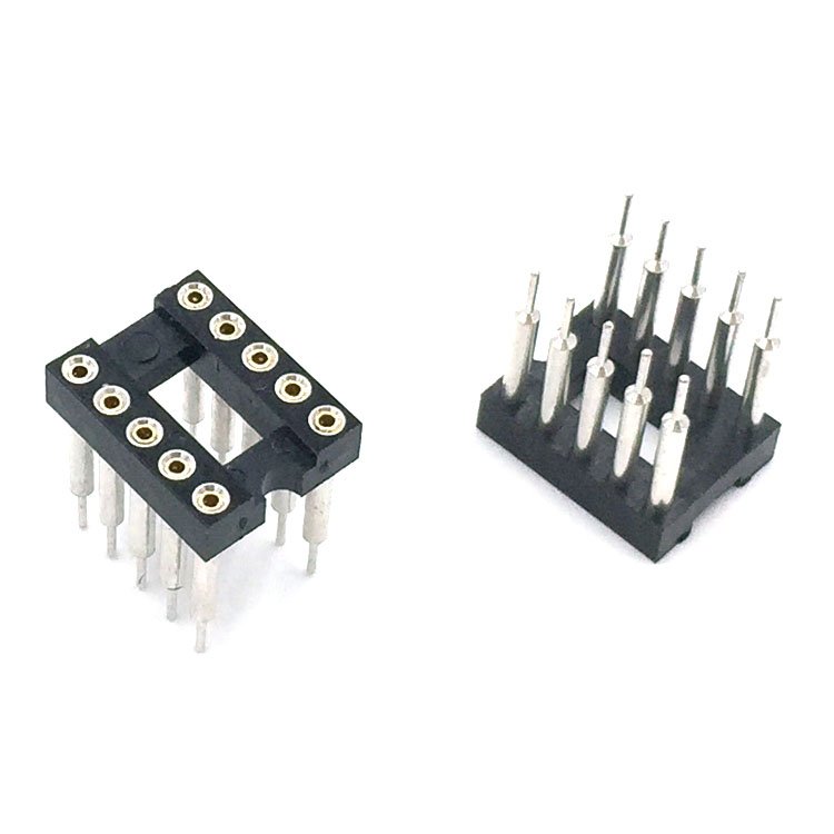 2.54PH 3.0H 20P Female Header Straight Round Hole IC Socket Connector Accessories for PCB