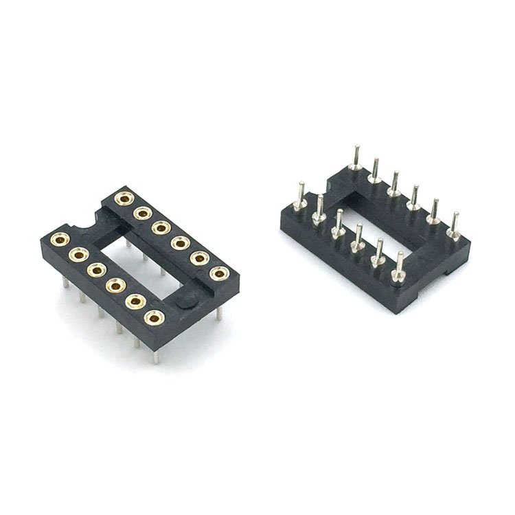 2.54PH 3.0H 20P Female Header Straight Round Hole IC Socket Connector Accessories for PCB