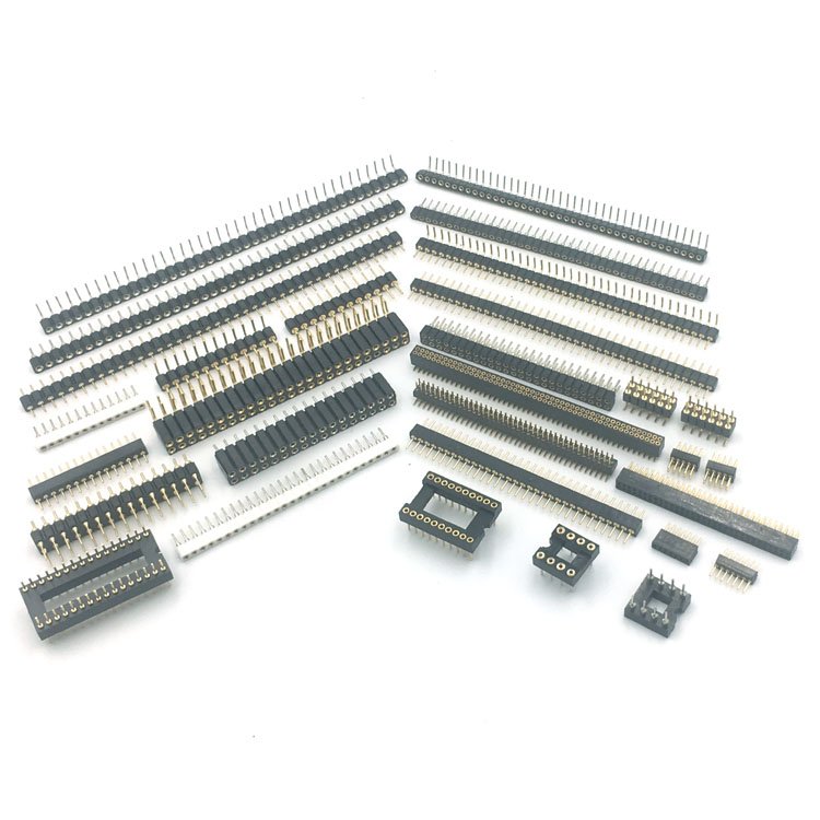 2.54PH 3.0H 20P Female Header Straight Round Hole IC Socket Connector Accessories for PCB