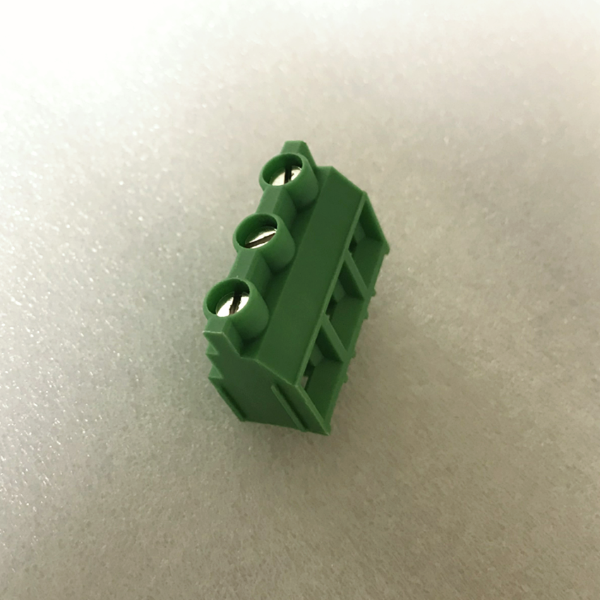 6.35/7.62MM pitch screw terminal connector 3-pin straight leg PCB terminal block