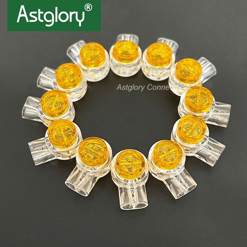 A Class Quality UY Connector For Electronics Cable Gel Filled Telephone 2-Wire IDC conductor Splices 22-26 AWG UY