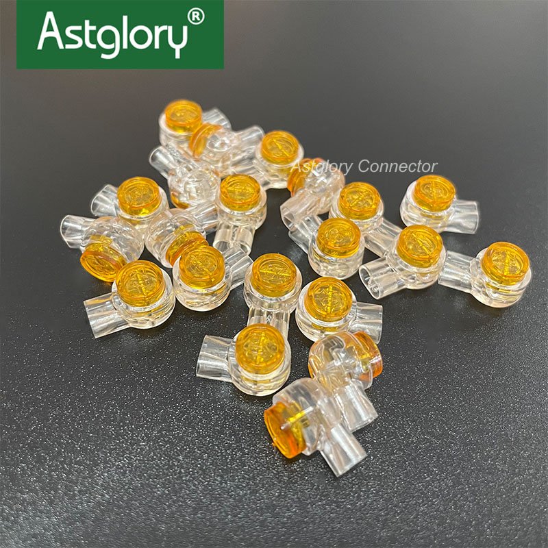 A Class Quality UY Connector For Electronics Cable Gel Filled Telephone 2-Wire IDC conductor Splices 22-26 AWG UY