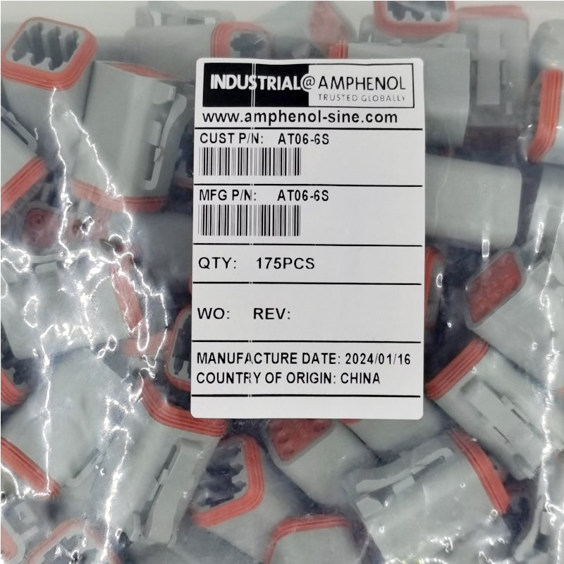 Original Amphenol AT06-2S AT06-3S AT06-4S AT06-6S AT06-8SA AT06-12SA Automotive Female Male Connector Plug Housing for Sale