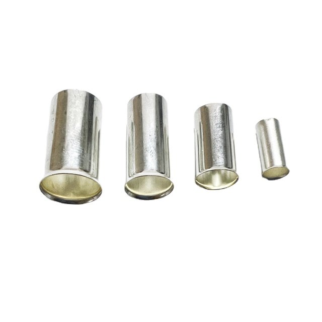 Non Insulated Butt Splice Connectors Electrical Wire Uninsulated Crimp Butt Connectors Copper Tin Coated Crimp Butt Terminals