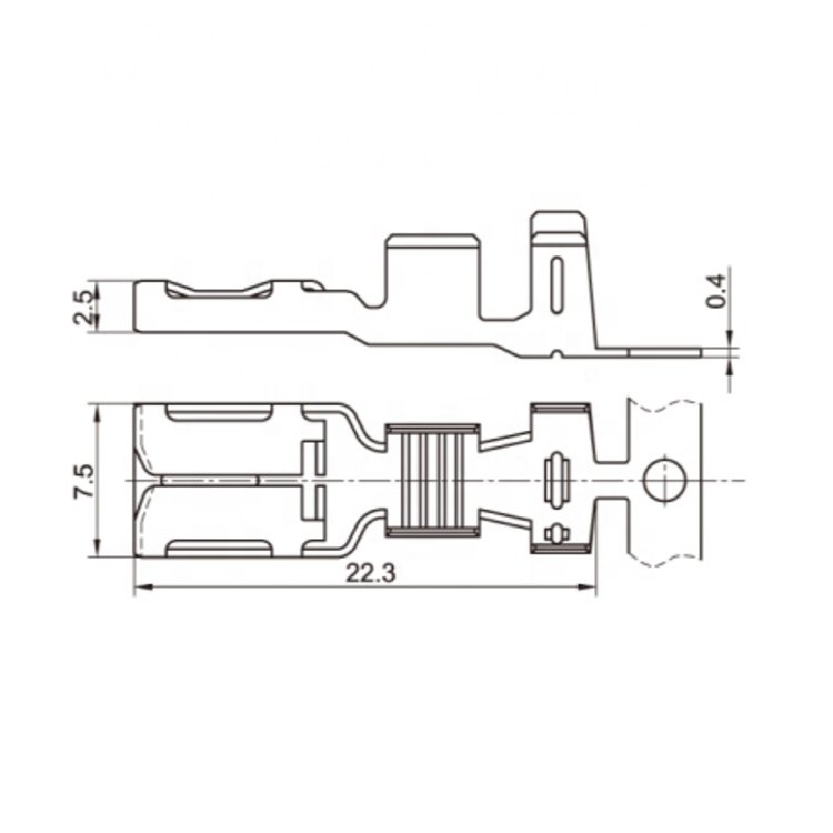 (1544133-1) Automotive Female Electrical Wiring Harness Connector Phosphor Copper Terminal Crimp Terminal Good & Timely Stamping