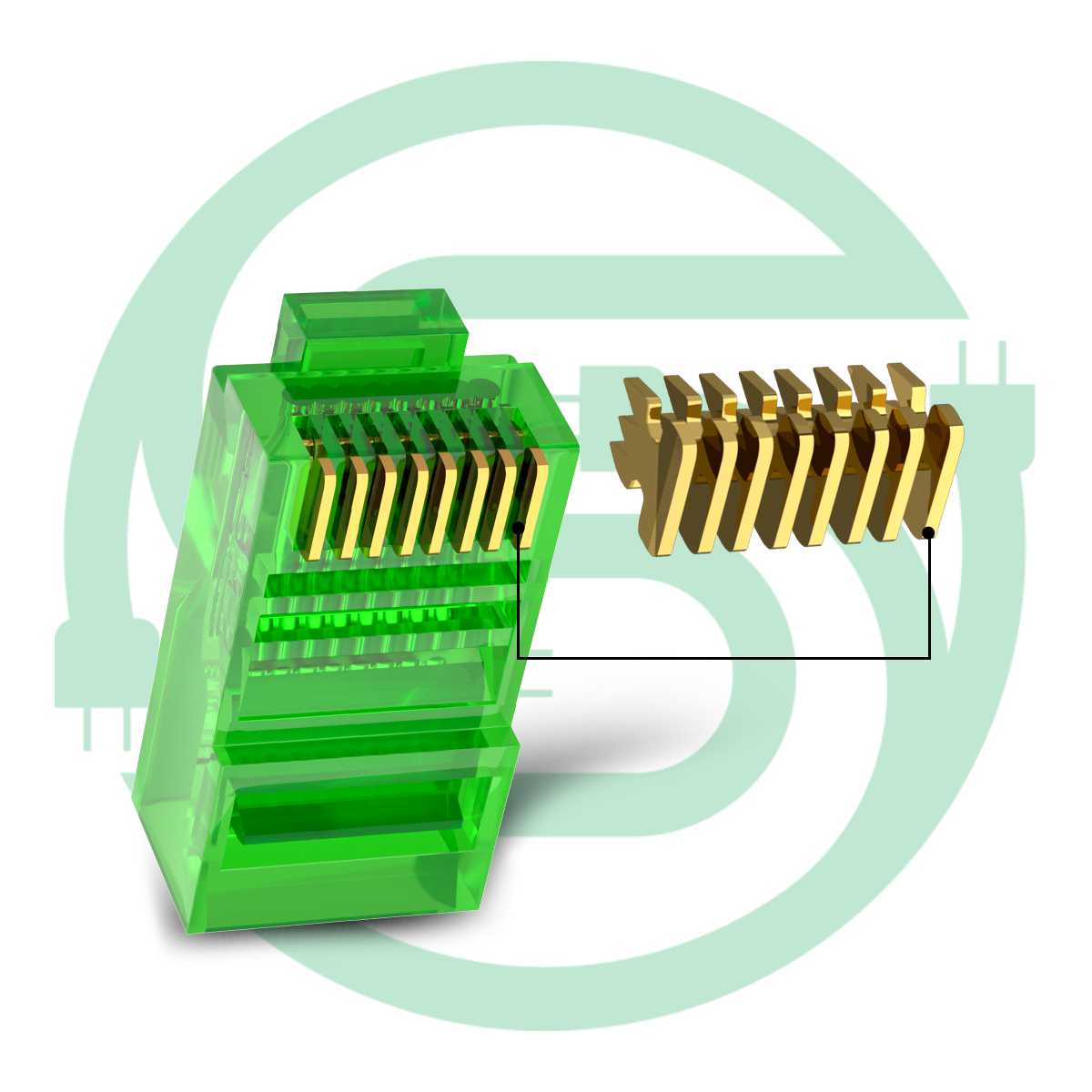 Professional Factory RJ11 RJ45 Connectors Price OEM Cat5 Cat6 Cat6A Cat7 Cat 7 Ethernet UTP Plug Rj45 Connector