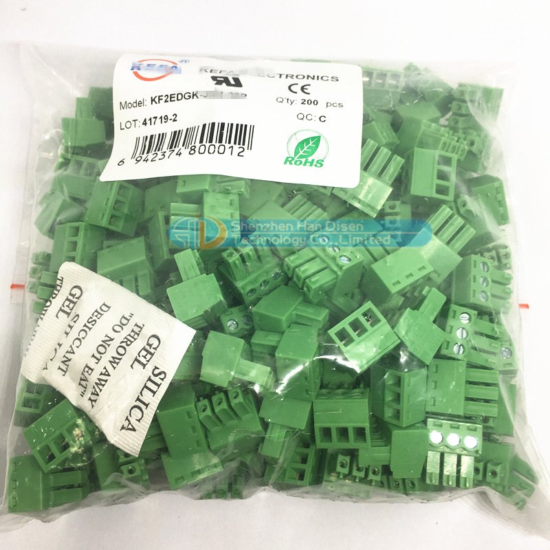 128 5.0mm 5.08mm Connectors PCB Terminal Blocks Electronic Components 2p 3P 4P 5P 6P 7P 8P 9P 10P 12P Straight