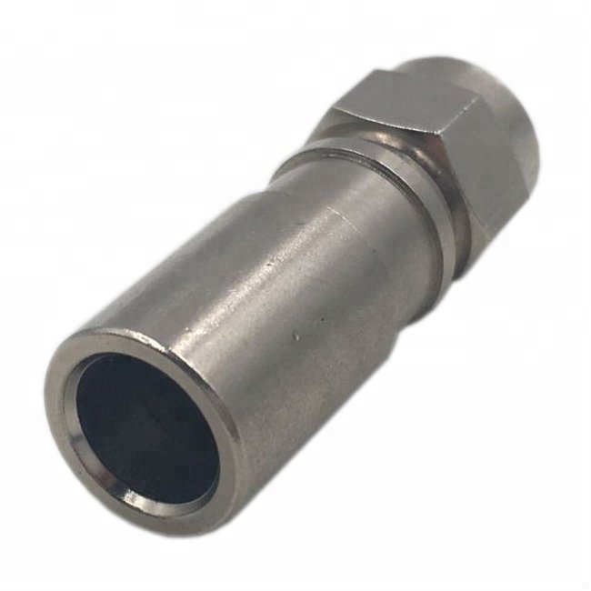 factory high quality brass compression coaxial brass RG6 F connector for coaxial cable