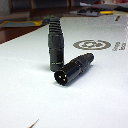 DMX Mic Cable Adapter Male Cannon Connector DIY Jumper Nickeled Plated Copper Pins Audio Jack Socket 3 Pin XLR-M Microphone Plug