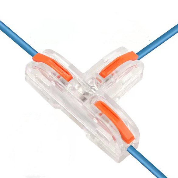 Custom T Type Wire Connector PCT-112 Push In Wire Conectores Electrical Terminal T Tap Quick Wire Connector