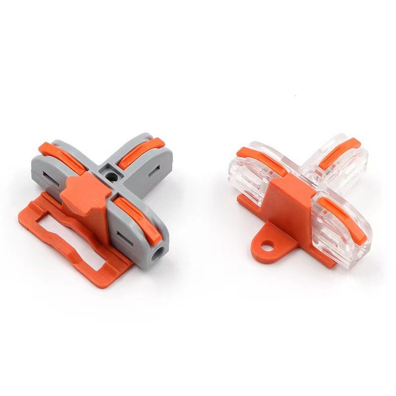 Custom T Type Wire Connector PCT-112 Push In Wire Conectores Electrical Terminal T Tap Quick Wire Connector