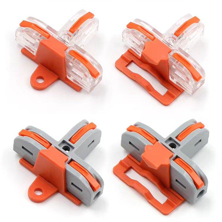 Custom T Type Wire Connector PCT-112 Push In Wire Conectores Electrical Terminal T Tap Quick Wire Connector
