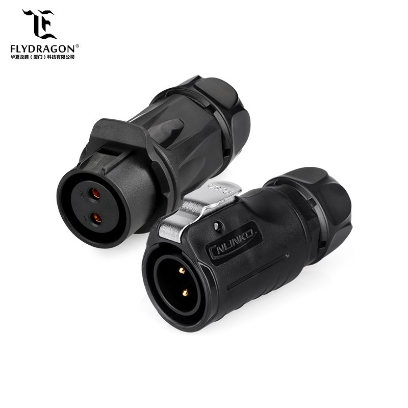 LP20 Male 2 pin Connector Wire Cable Plug Female Panel Socket Power Connector