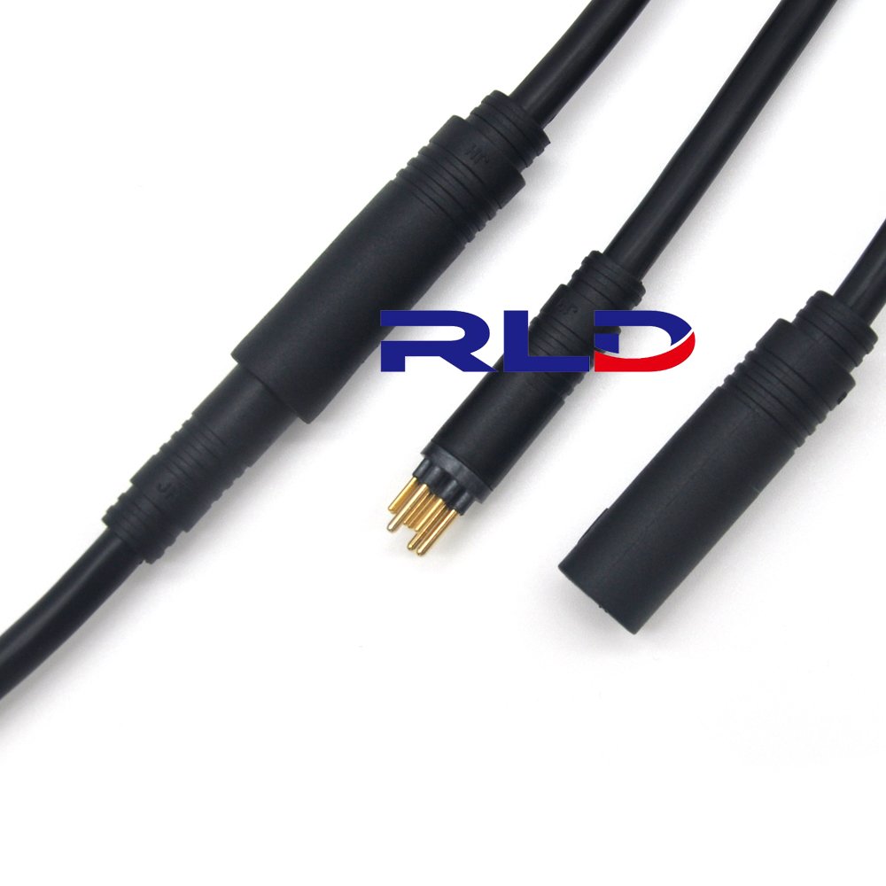 9-Pin EBike Bicycle Female To Male Connector Motor Extension Cable