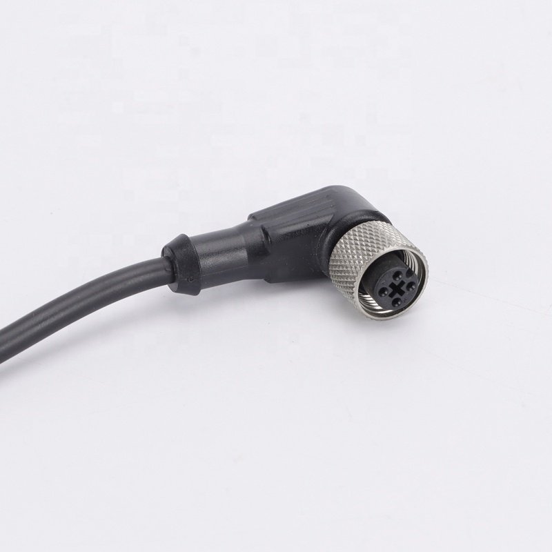 Waterproof M8 M12 Metric Plug Socket Connectors Female Straight 4 Pin Connectors Aviation Inner Core Adapter