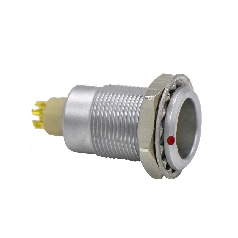 Factory direct sales push pull connectors B series fixed socket nut fixing electronic connector