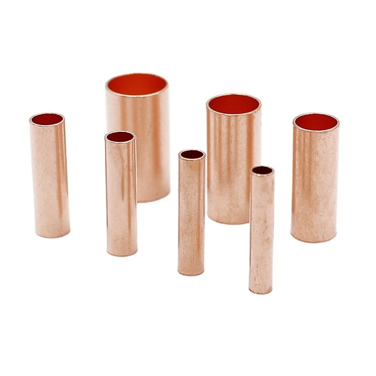National standard Electric Wire Joint Copper Crimp Terminal Straight connecting pipe Cable intermediate Tube Connector