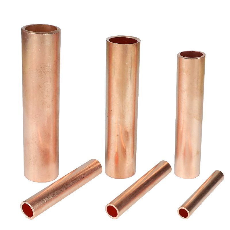 National standard Electric Wire Joint Copper Crimp Terminal Straight connecting pipe Cable intermediate Tube Connector