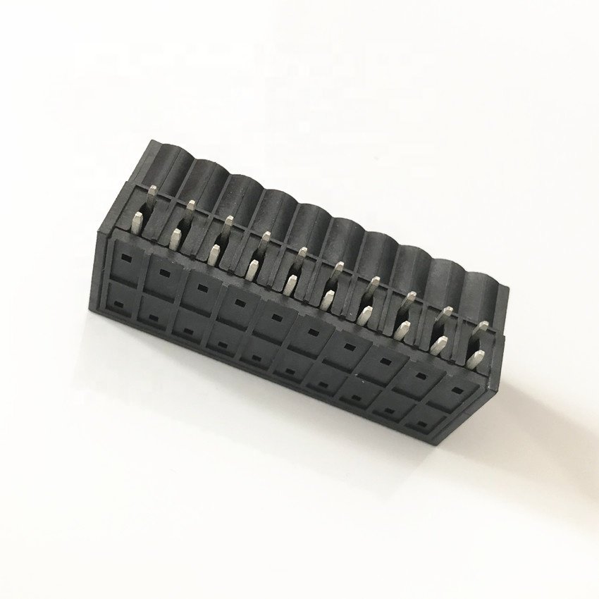 2EDGRHB-THR 5.0/5.08 mm pitch two rows pin header terminal blocks connector replace DEGSON right angle