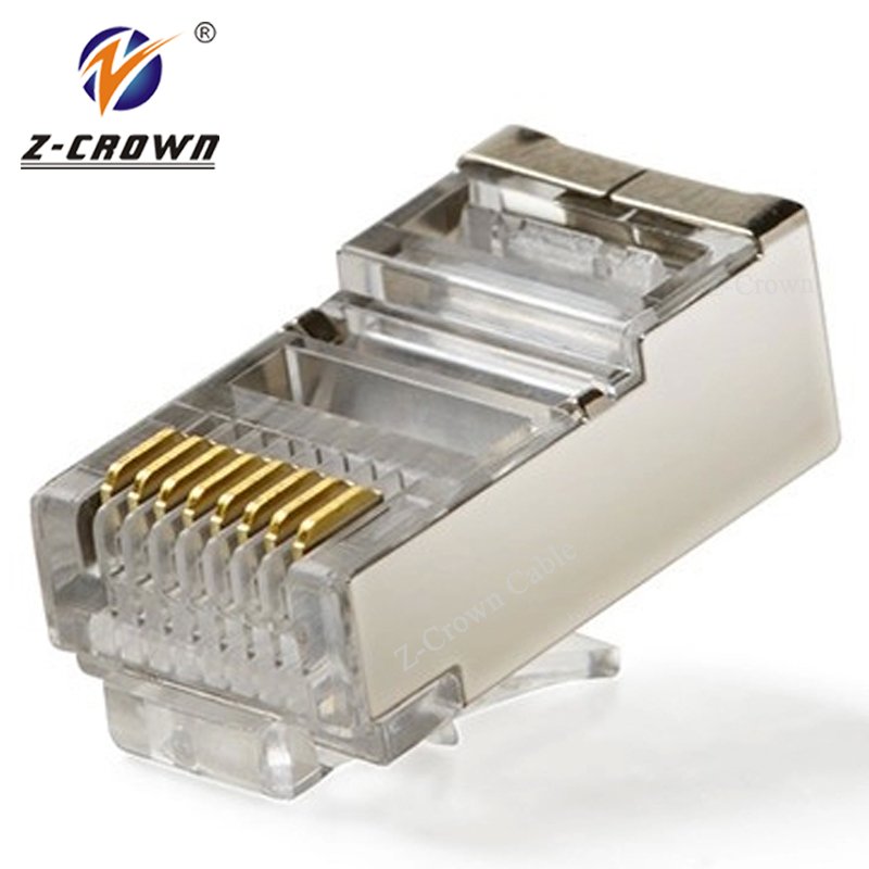 Cat5e Cat6 Cat6A Cat7 RJ45 Plug UTP 8P8C Connector 0u 1u 3u 15u 30u 50u gold plating