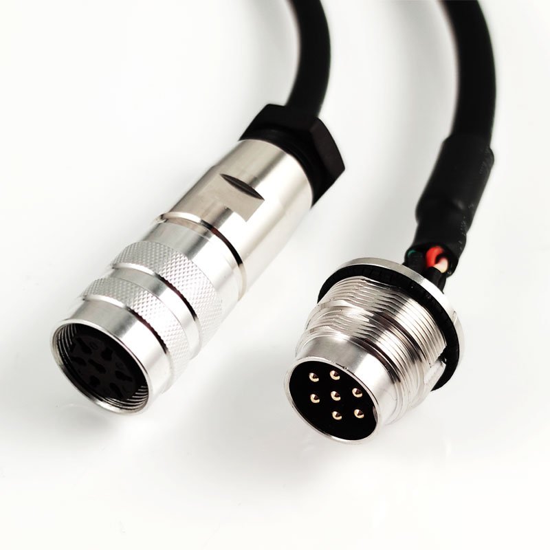 M16 Connector Pin Waterproof Cable Locking 2 4 5 6 7 8 10 12 8p 8pin 19pin For Wire Male Female Metal Din Electrical Molded