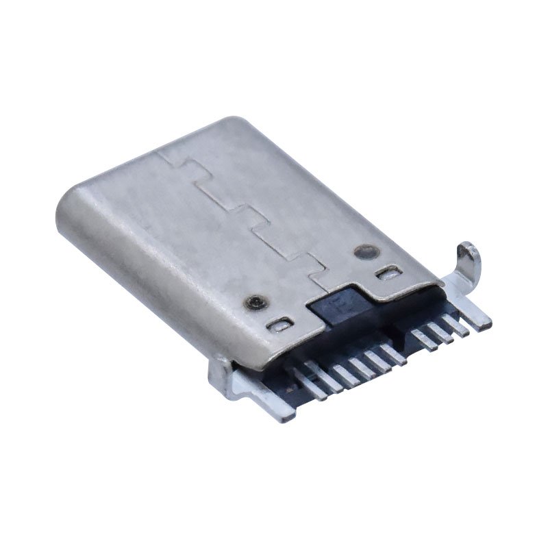 Board lock SMT USB 3.0 Type C Male Connector 9 Pin Thin Model USB OTG C Plug with Position for Power plug Flash Drive Adapter