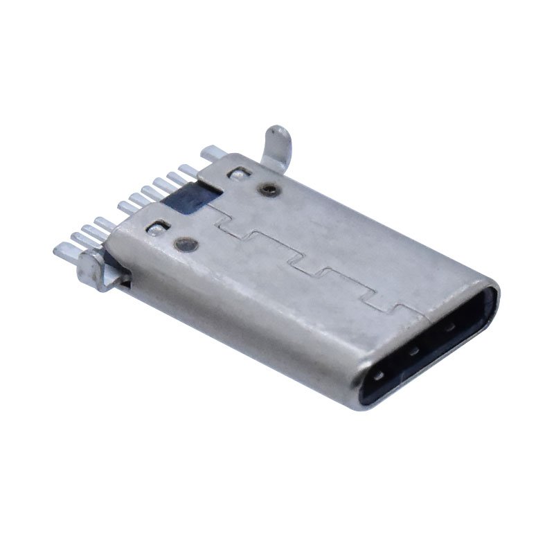 Board lock SMT USB 3.0 Type C Male Connector 9 Pin Thin Model USB OTG C Plug with Position for Power plug Flash Drive Adapter