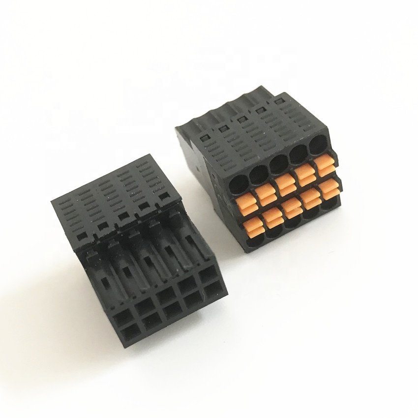 15EDGKNHB-2.54 two-row spring terminal blocks KD2EDGKE-2.54 PLC PCB Pluggable connector replace degson DINKLE