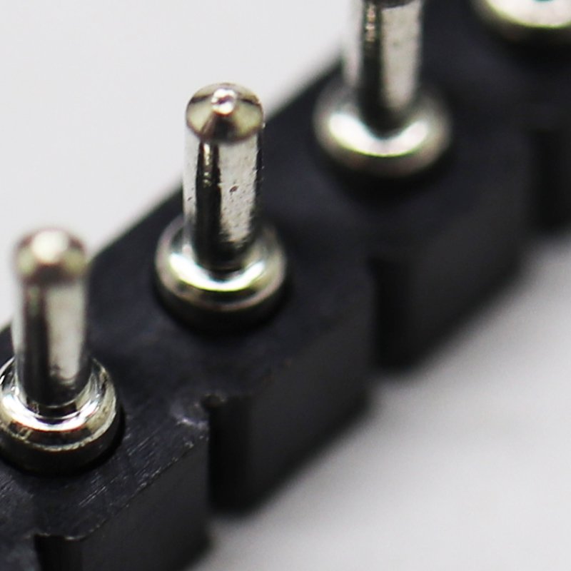 Machined female header 02-40P pitch 2.54mm pcb connector round pin board to board single row straight machined female header