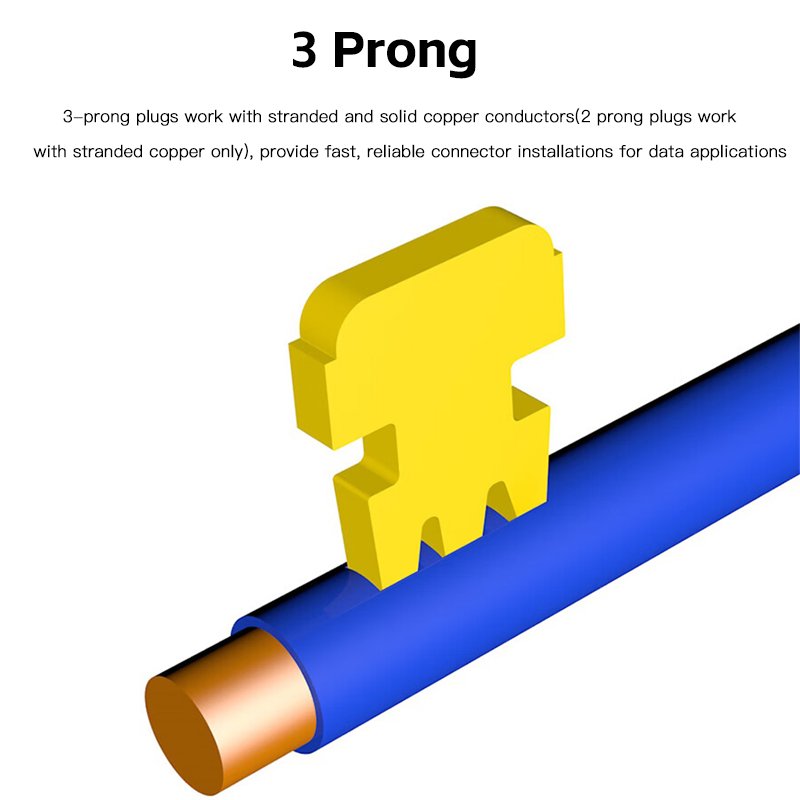 Cat7 RJ45 Connector 1.3mm Crystal Plug Shielded Connector