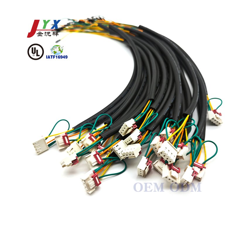 JYX Professional Customization 1-24pin Jst Xh Sm connector To Fork Terminal Wire Harness For Electric Appliance With UL