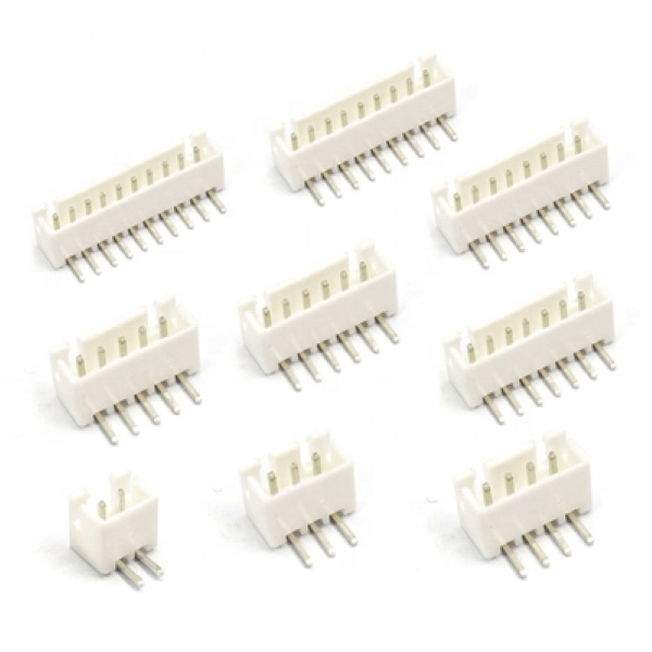 1x2P 2P XH 1 2.54mm Tin 2 Brass 3A Straight Plugin P=2.54mm Wire To Board Connector ZX-XH2.54-2PZZ