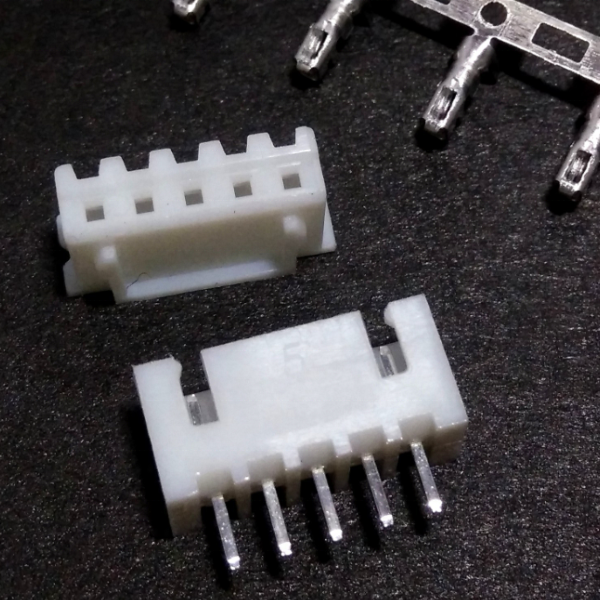 1x2P 2P XH 1 2.54mm Tin 2 Brass 3A Straight Plugin P=2.54mm Wire To Board Connector ZX-XH2.54-2PZZ