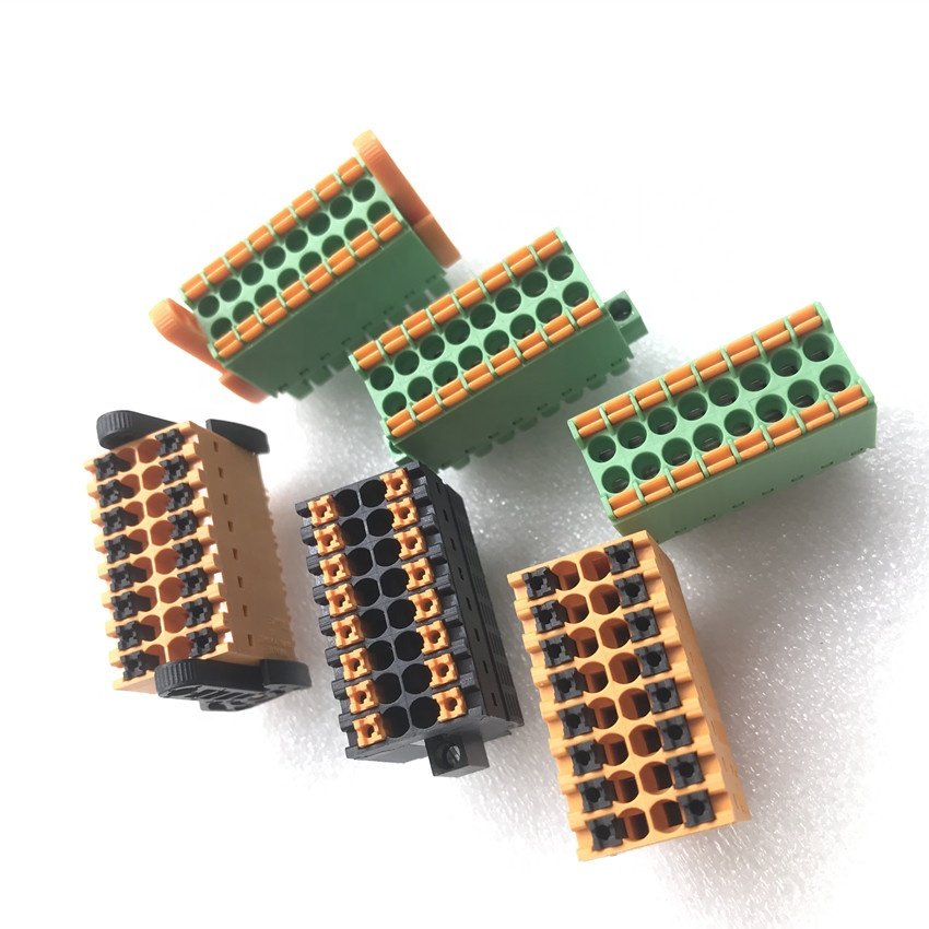 15EDGKNH-3.5 spring terminal blocks PCB PLC double rows connector quick wire terminal block DFMC 1.5