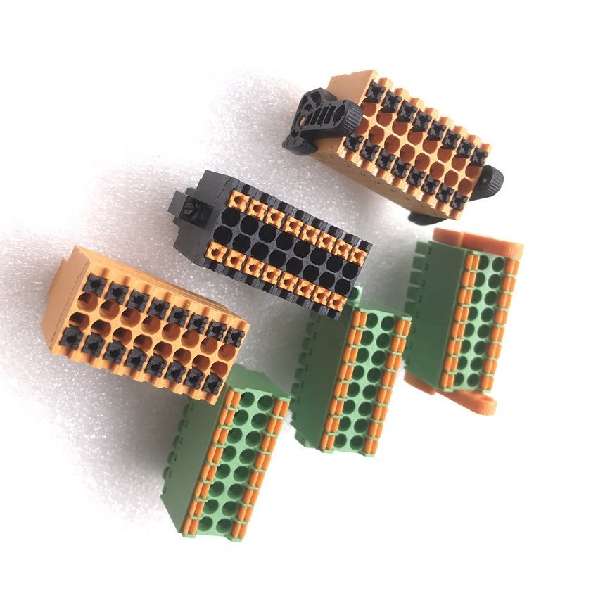 15EDGKNH-3.5 spring terminal blocks PCB PLC double rows connector quick wire terminal block DFMC 1.5