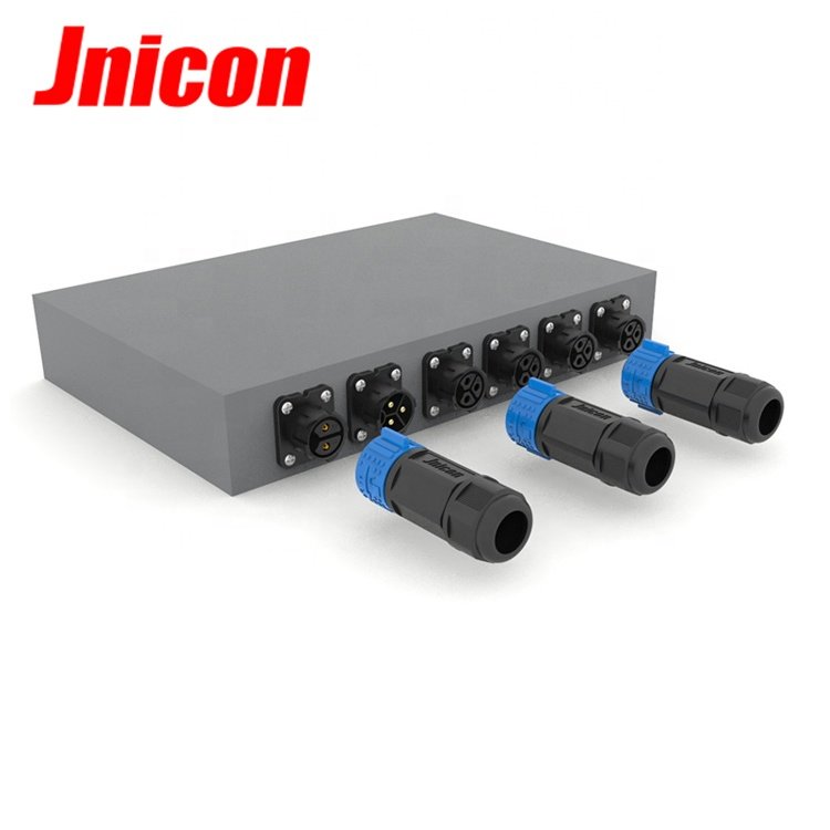 M25 2 core male female IP67 waterproof connector with 10AWG for boat DC power